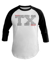 Texas cities Baseball Tee tile