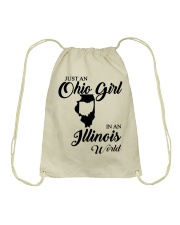 OHIO GIRL IN ILLINOIS Drawstring Bag tile