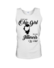 OHIO GIRL IN ILLINOIS Unisex Tank tile