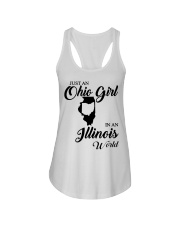 OHIO GIRL IN ILLINOIS Ladies Flowy Tank tile