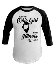 OHIO GIRL IN ILLINOIS Baseball Tee tile