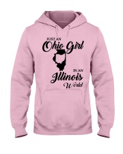 OHIO GIRL IN ILLINOIS Hooded Sweatshirt front