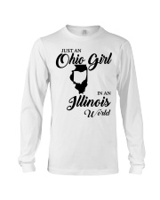 OHIO GIRL IN ILLINOIS Long Sleeve Tee tile