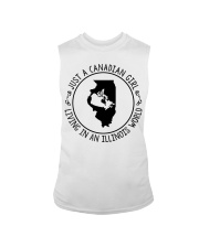 CANADIAN GIRL LIVING IN ILLINOIS Sleeveless Tee tile