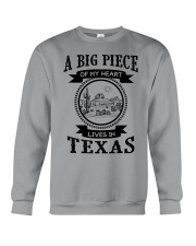 A piece of my heart lives in Texas Crewneck Sweatshirt tile