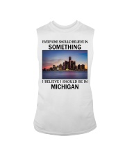 Should Be In Michigan Sleeveless Tee tile