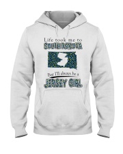 Jersey Girl Life Took Me To South Dakota Hooded Sweatshirt tile