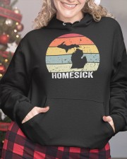 Vintage Homesick Michigan Hooded Sweatshirt custom-hoodie-sweatshirt-lifestyle-front-208