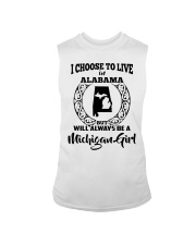 Michigan Girl I Choose To Live In Alabama Sleeveless Tee tile