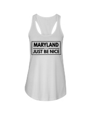 Maryland Just Be Nice Ladies Flowy Tank tile