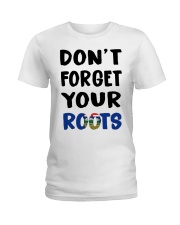 Alberta Flag Don't Forget Your Roots Ladies T-Shirt tile
