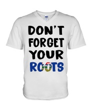 Alberta Flag Don't Forget Your Roots V-Neck T-Shirt tile