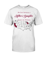 THE LOVE MOTHER AND DAUGHTER MICHIGAN CALIFORNIA Classic T-Shirt tile