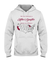 THE LOVE MOTHER AND DAUGHTER MICHIGAN CALIFORNIA Hooded Sweatshirt tile