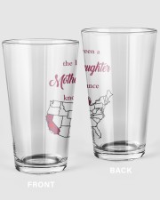 THE LOVE MOTHER AND DAUGHTER MICHIGAN CALIFORNIA Pint Glass tile