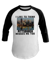 Pittsburgh Misses Me Too Baseball Tee tile