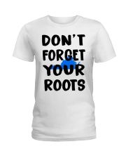 Virginia Map Don't Forget Your Roots Ladies T-Shirt tile