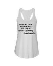 South Dakota Girl Gave Up Thinking Ladies Flowy Tank tile