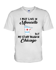 Began In Chicago - Live In Minnesota V-Neck T-Shirt tile