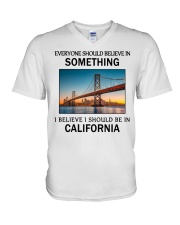 Should Be In California V-Neck T-Shirt tile