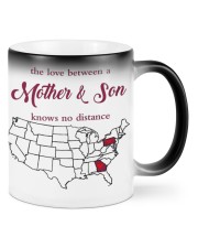 The Love Mother Son Pennsylvania Georgia Color Changing Mug front