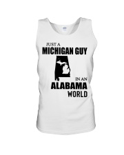 MICHIGAN GUY IN ALABAMA Unisex Tank tile