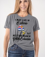 Began In British Columbia - Live In Ontario Classic T-Shirt apparel-classic-tshirt-lifestyle-front-101
