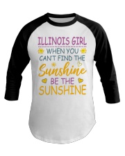 Illinois Girl- Be The Sunshine Baseball Tee tile