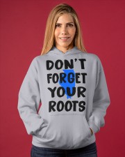 Illinois Map Don't Forget Your Roots Hooded Sweatshirt apparel-hooded-sweatshirt-lifestyle-front-86
