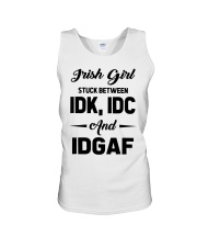 Irish Girl - IDK IDC IDGAF Unisex Tank tile