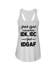 Irish Girl - IDK IDC IDGAF Ladies Flowy Tank tile