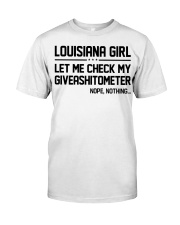 Louisiana girl let me check my giveshitometer Classic T-Shirt tile