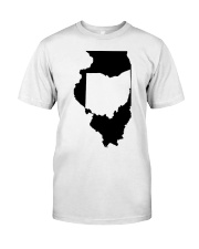 MAP OHIO IN ILLINOIS Classic T-Shirt tile