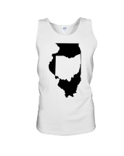 MAP OHIO IN ILLINOIS Unisex Tank tile