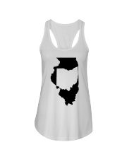 MAP OHIO IN ILLINOIS Ladies Flowy Tank tile