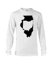 MAP OHIO IN ILLINOIS Long Sleeve Tee tile