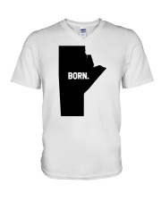 Manitoba - Born V-Neck T-Shirt tile
