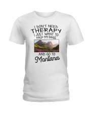 Pack My Bags - Go To Montana Ladies T-Shirt tile
