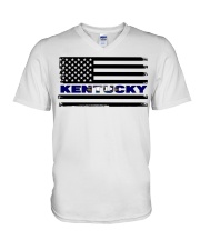 Flag - Kentucky V-Neck T-Shirt tile