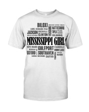 Mississippi girl cities Classic T-Shirt tile