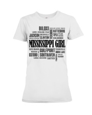 Mississippi girl cities Premium Fit Ladies Tee tile