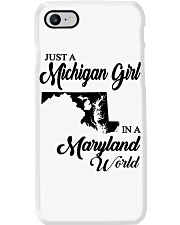 MICHIGAN GIRL IN MARYLAND Phone Case tile