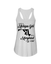 MICHIGAN GIRL IN MARYLAND Ladies Flowy Tank tile
