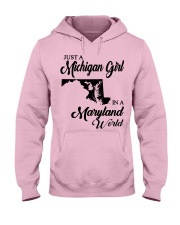 MICHIGAN GIRL IN MARYLAND Hooded Sweatshirt front