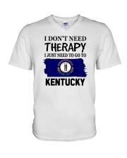 Therapy - Go To Kentucky V-Neck T-Shirt tile