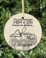 The Love Mother And Son Oklahoma Virginia Circle ornament - single (porcelain) aos-circle-ornament-single-porcelain-lifestyles-02