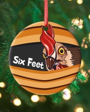 Chicken - Six Feet Circle ornament - single (porcelain) custom-circle-ornament-single-porcelain-lifestyle-11