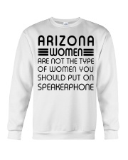 Should put on speakerphone not Arizona women Crewneck Sweatshirt tile