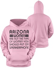 Should put on speakerphone not Arizona women Hooded Sweatshirt apparel-hooded-sweatshirt-lifestyle-front-38