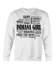 Indiana girl cities Crewneck Sweatshirt tile
